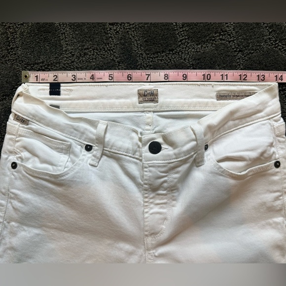 Citizens of Humanity Thompson MidRise cropped skinny white women’s sz 27 - Picture 9 of 11